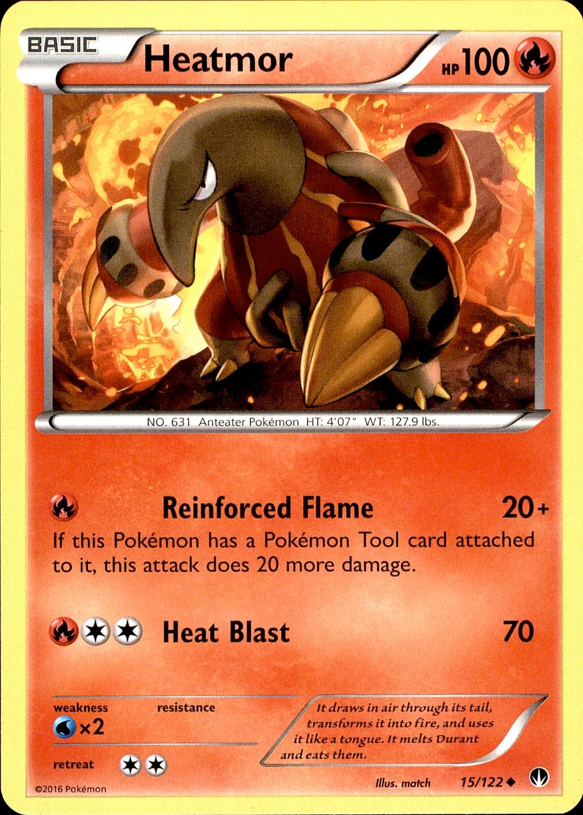POKEMON HEATMOR 15 BREAKPOINT 122  LP