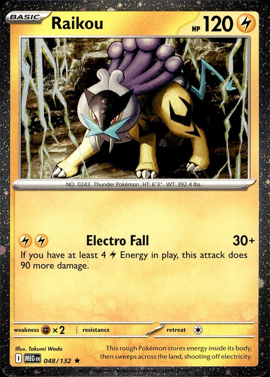 POKEMON RAIKOU 048 MEGA EVOLUTION 132  HOLO LP