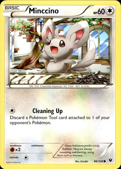 POKEMON MINCCINO 86 FATES COLLIDE 124  LP