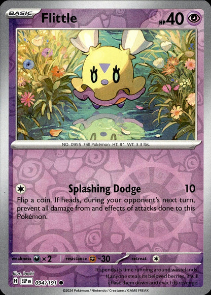 POKEMON FLITTLE 094 SURGING SPARKS 191  REVERSE HOLO LP