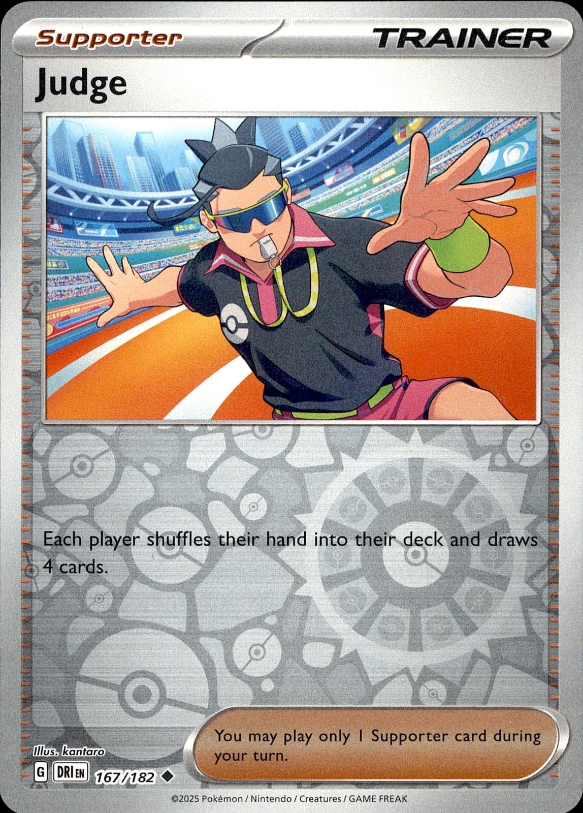 POKEMON JUDGE 167 DESTINED RIVALS 182  REVERSE HOLO LP