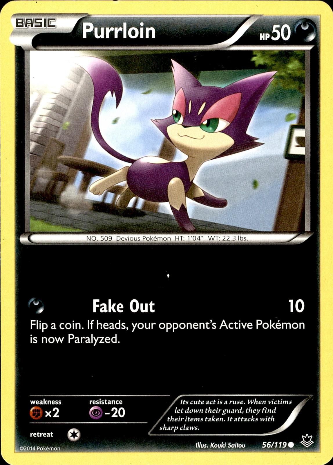 POKEMON PURRLOIN 56 PHANTOM FORCES 119  LP