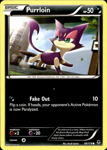 POKEMON PURRLOIN 56 PHANTOM FORCES 119  LP