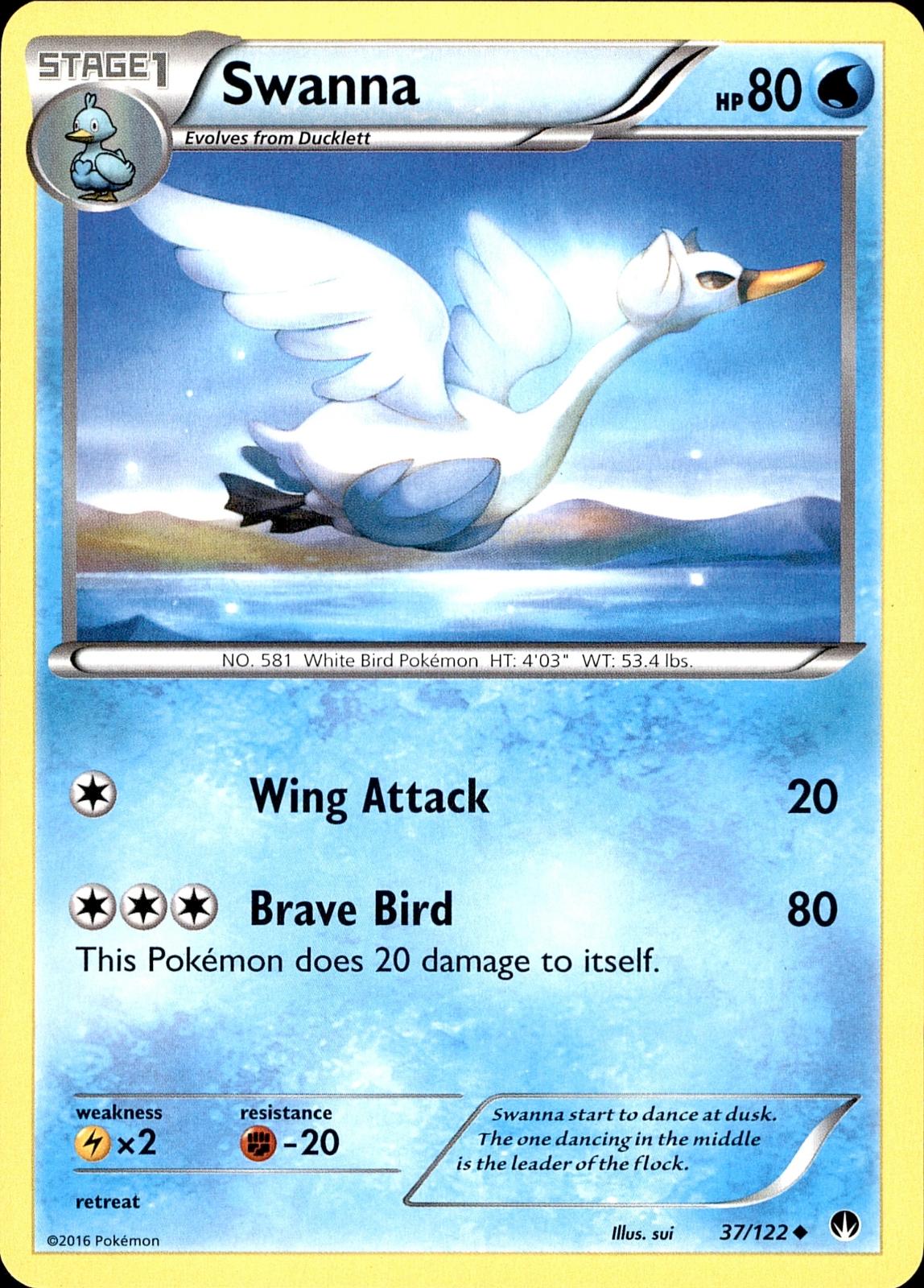 POKEMON SWANNA 37 BREAKPOINT 122  LP