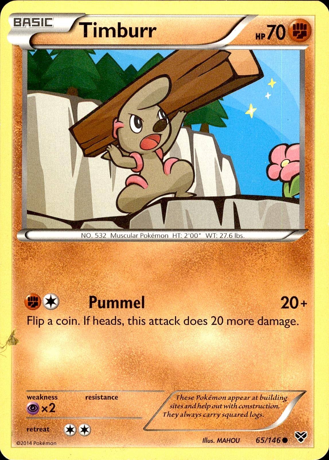 POKEMON TIMBURR 65 XY 146  LP