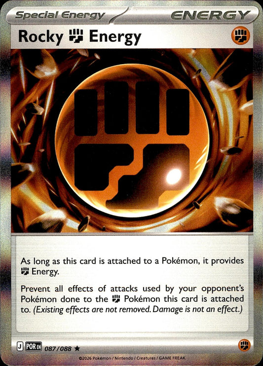 POKEMON ROCKY FIGHTING ENERGY 087/088 PERFECT ORDER  HOLO LP
