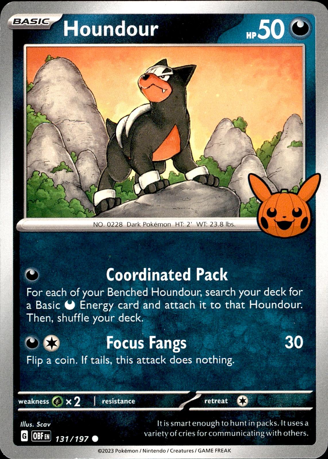 POKEMON HODOUR 131/197 TRICK OR TRADE BOOSTER   LP