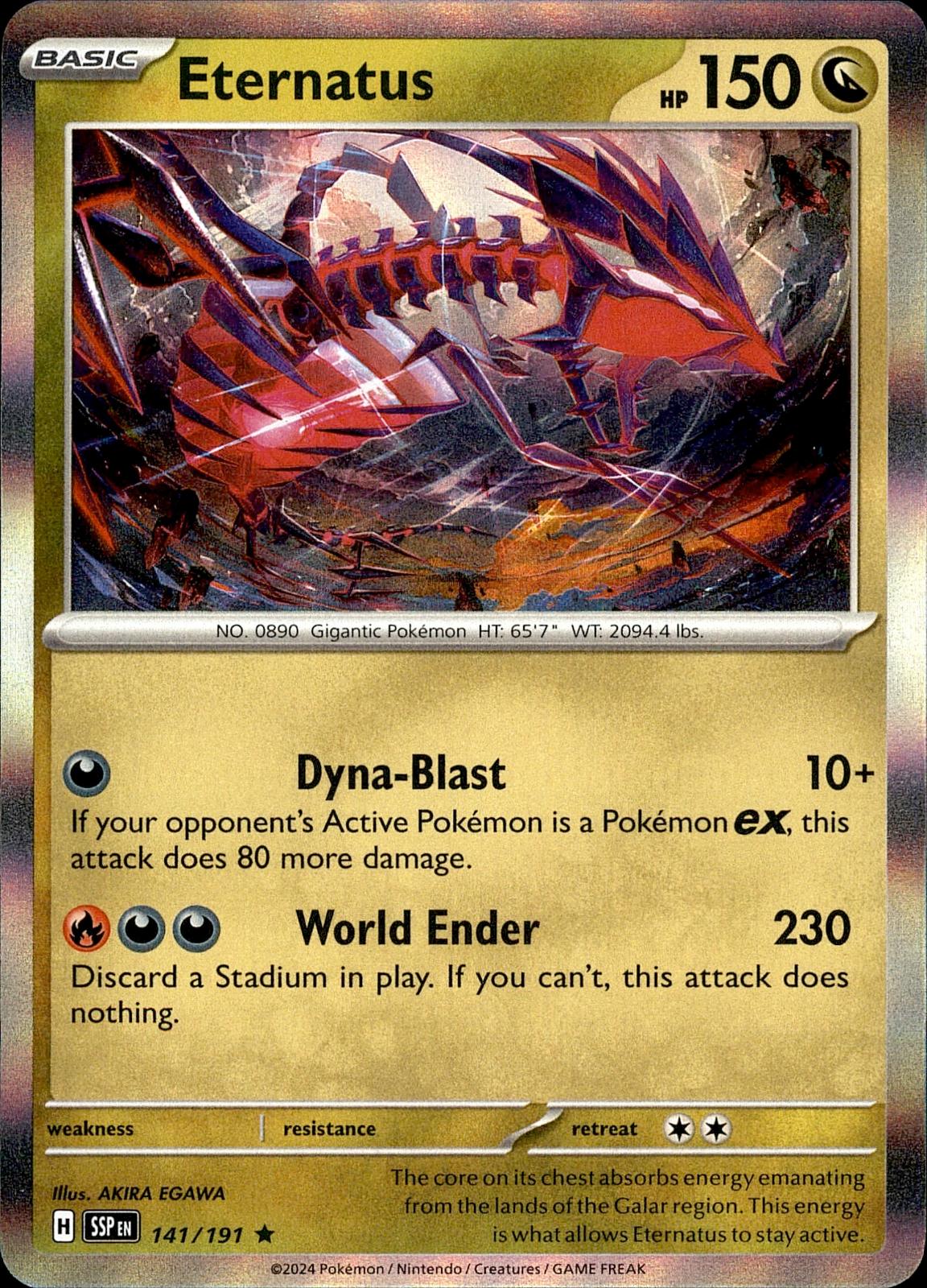 POKEMON ETERNATUS 141 SURGING SPARKS 191  HOLO LP
