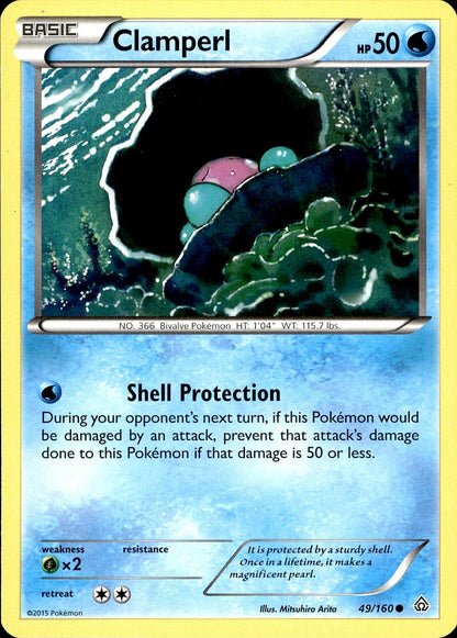 POKEMON CLAMPERL 49 PRIMAL CLASH 160  LP