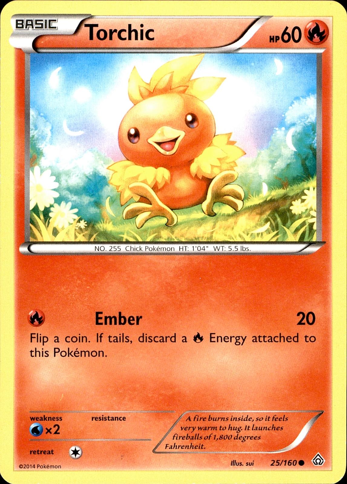POKEMON TORCHIC 25 PRIMAL CLASH 160  LP