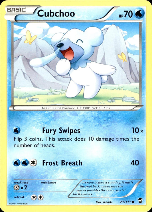 POKEMON CUBCHOO 21 FURIOUS FISTS 111  LP