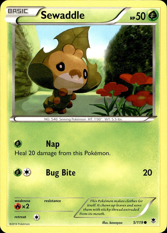POKEMON SEWADDLE 5 PHANTOM FORCES 119  LP
