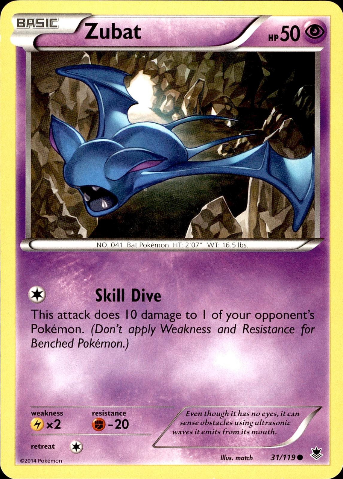 POKEMON ZUBAT 31 PHANTOM FORCES 119  LP