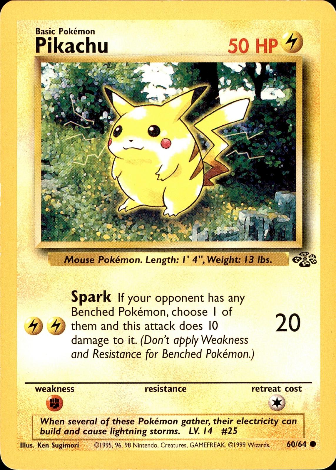 POKEMON PIKACHU 60 Jungle 64  Unlimited LP