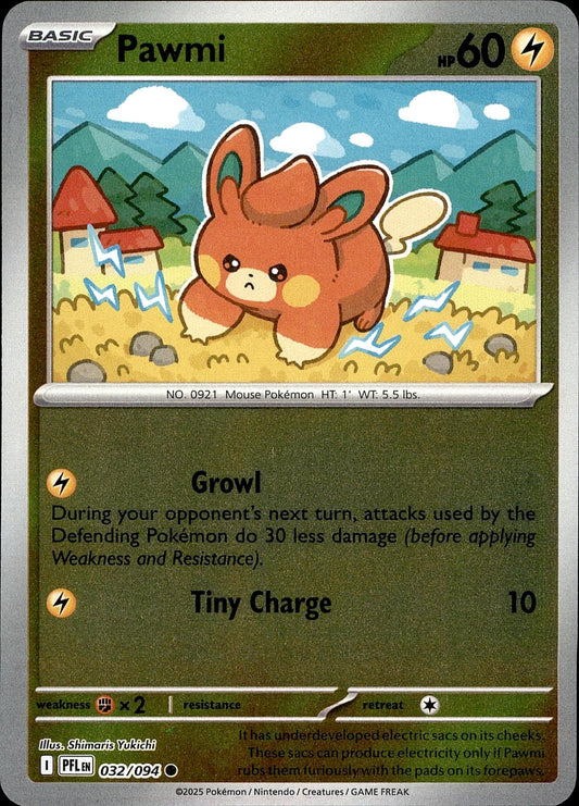 POKEMON PAWMI 032 PHANTASMAL FLAMES 094  REVERSE HOLO LP