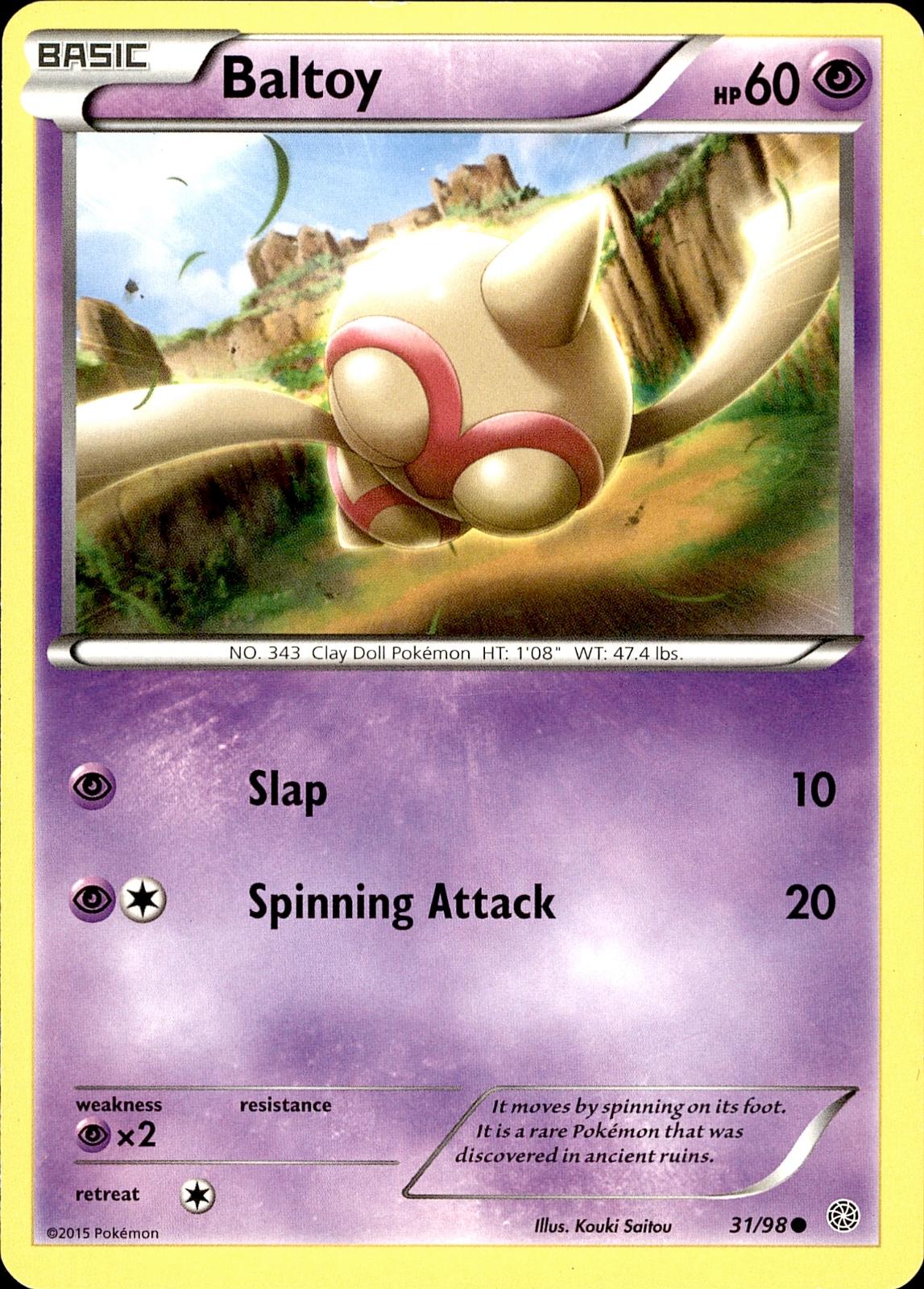 POKEMON BALTOY 31 ANCIENT ORIGINS 98  LP