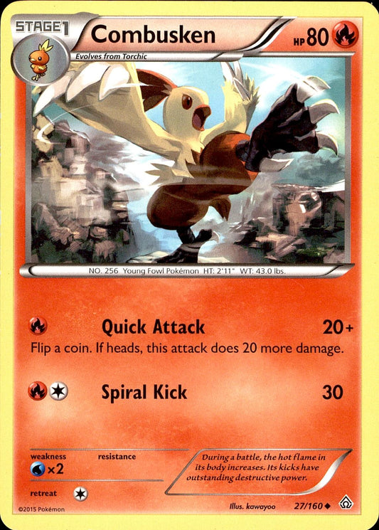 POKEMON COMBUSKEN 27 PRIMAL CLASH 160  LP