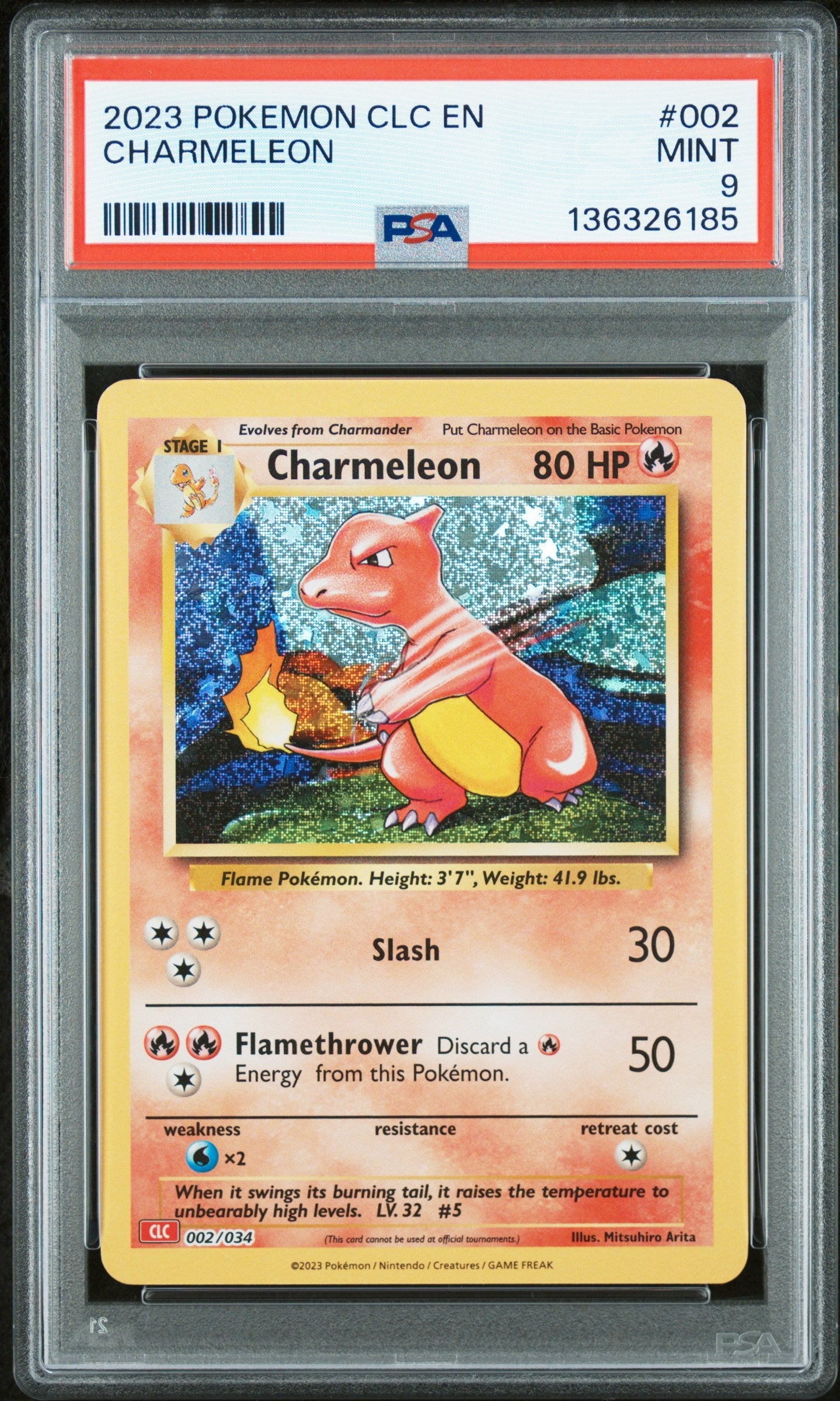 Charmeleon 002 Pokemon PSA 9