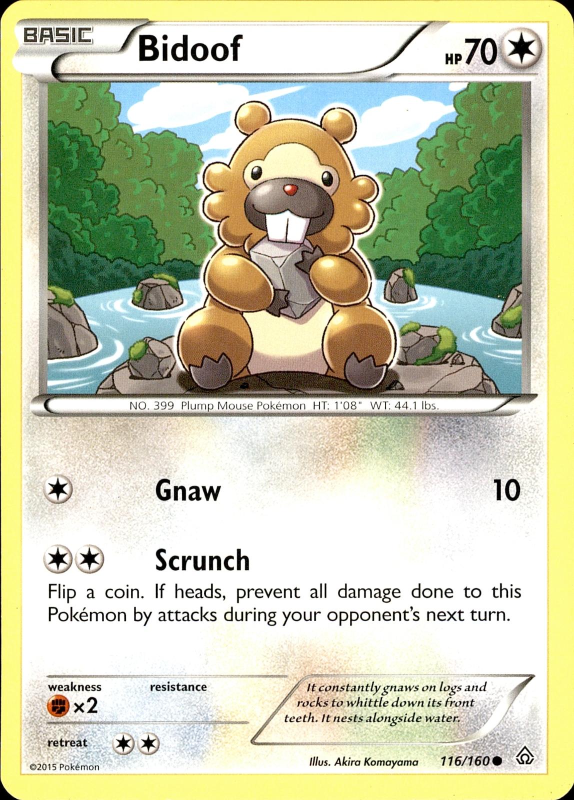 POKEMON BIDOOF 116 PRIMAL CLASH 160  LP