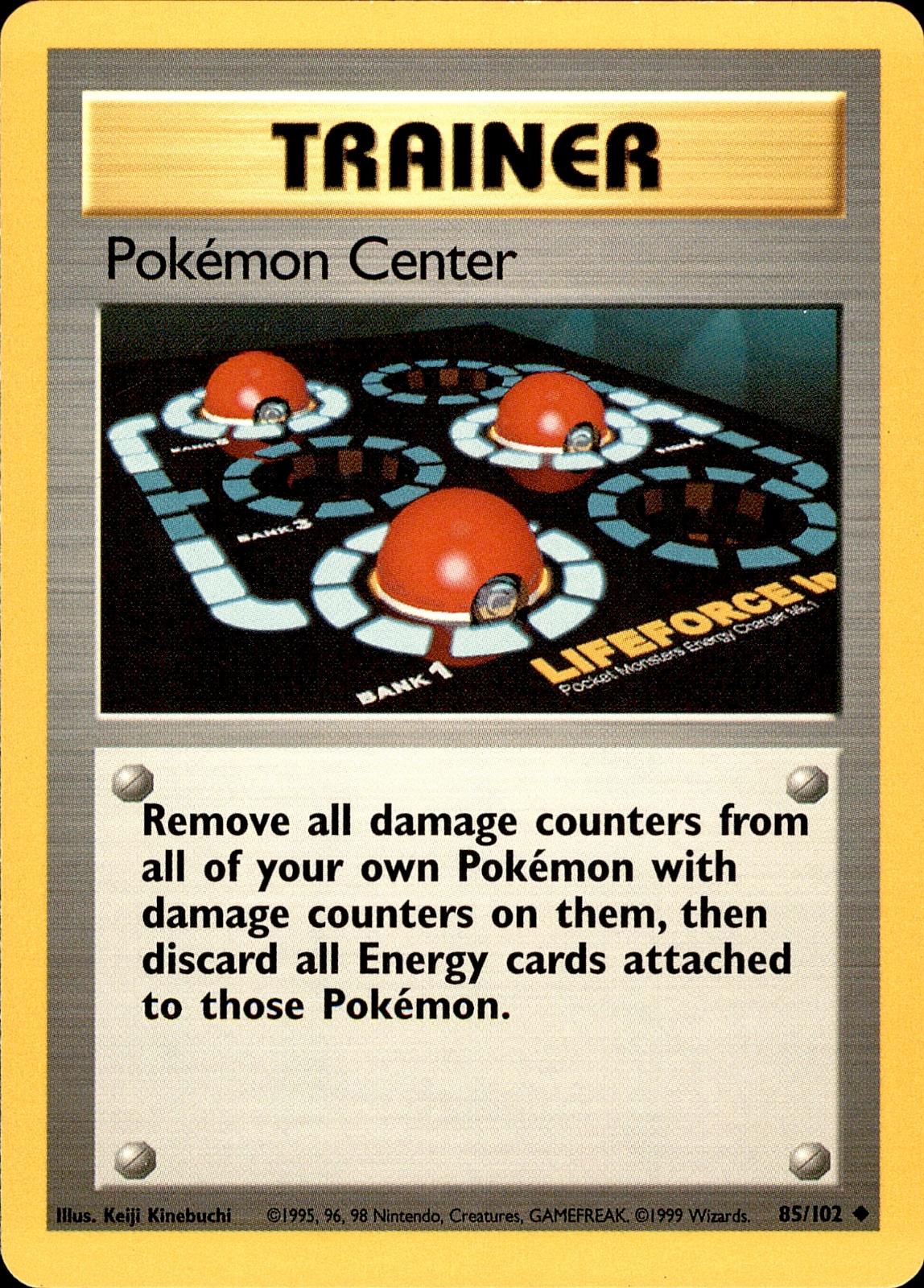 POKEMON POKEMON CENTER 85 BASE SET Unlimited 102  LP