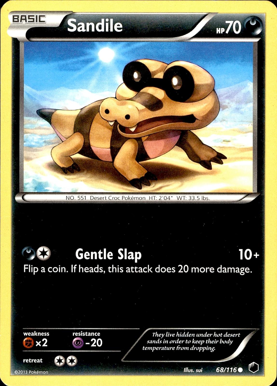 POKEMON SANDILE 68 PLASMA FREEZE 116  LP
