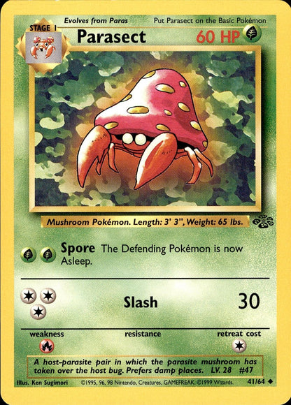 POKEMON PARASECT 41 Jungle 64  Unlimited LP