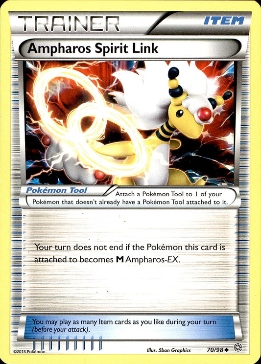 POKEMON AMPHAROS SPIRIT LINK 70 ANCIENT ORIGINS 98  LP