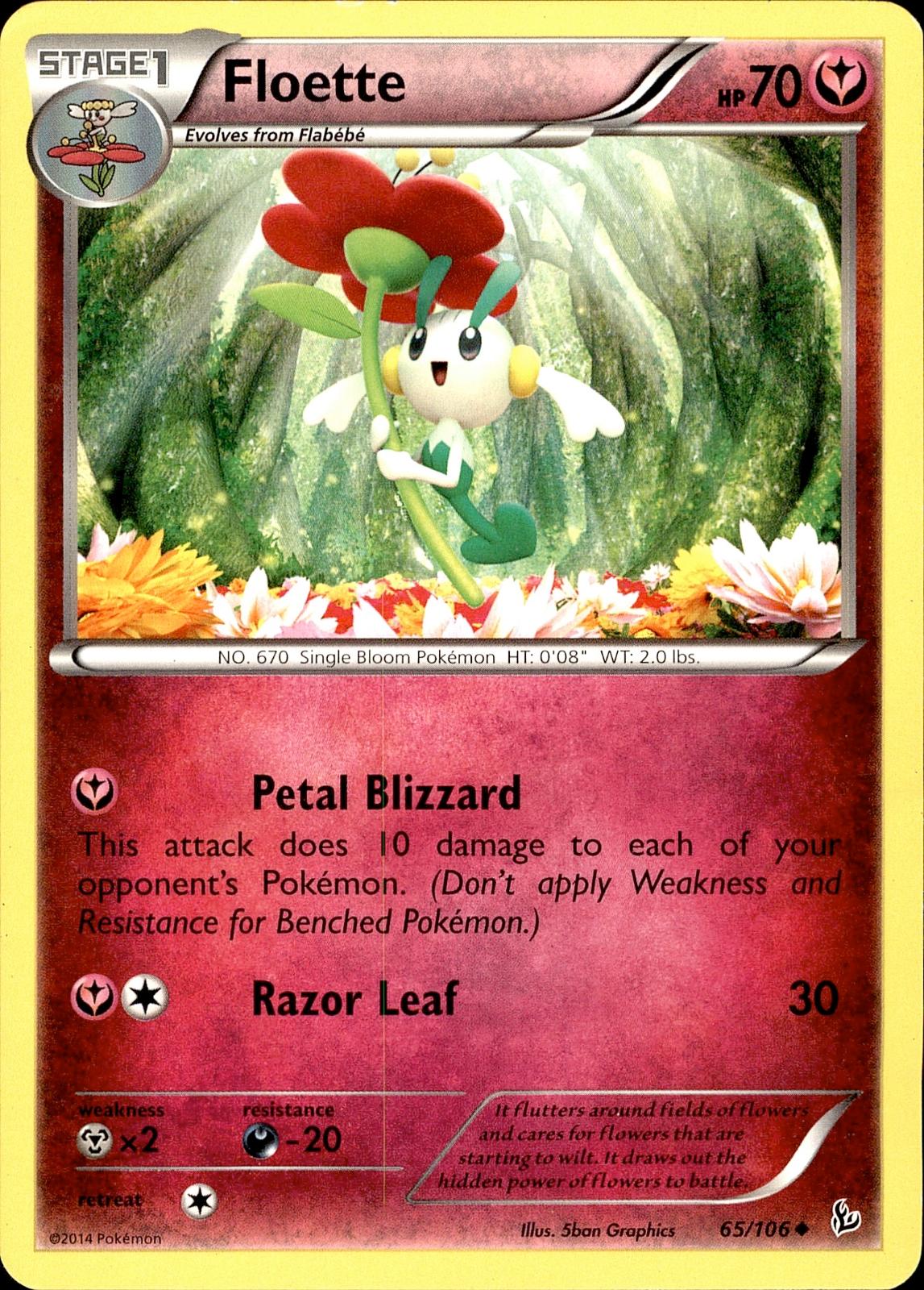 POKEMON FLOETTE 65 FLASHFIRE 106  LP