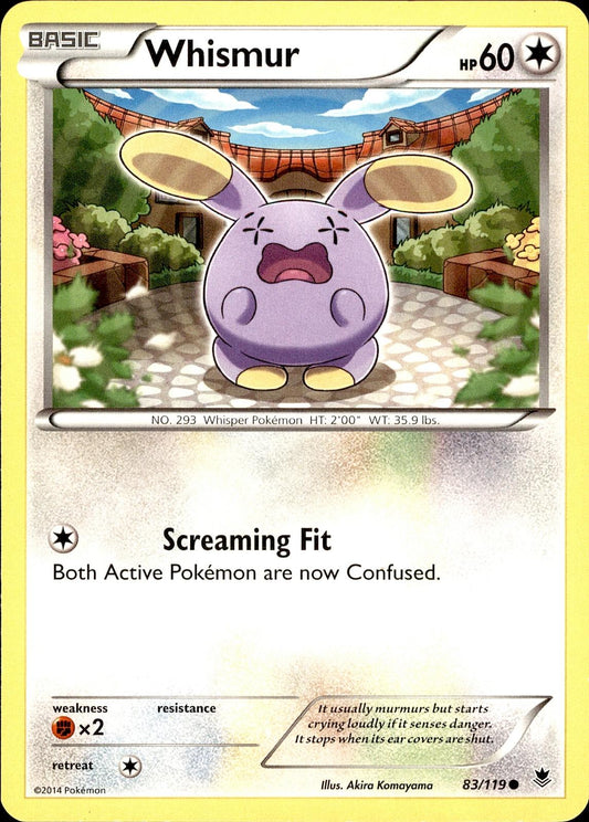 POKEMON WHISMUR 83 PHANTOM FORCES 119  LP