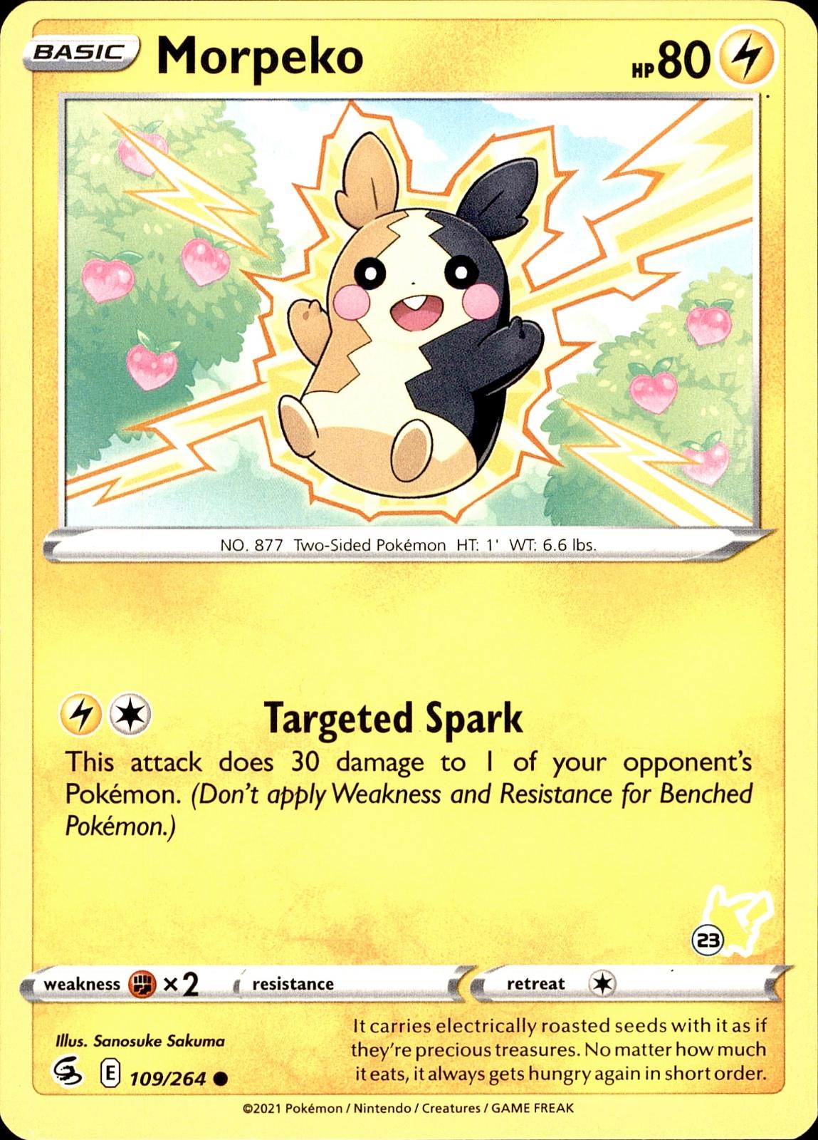 POKEMON MORPEKO 109 FUSION STRIKE 264  LP