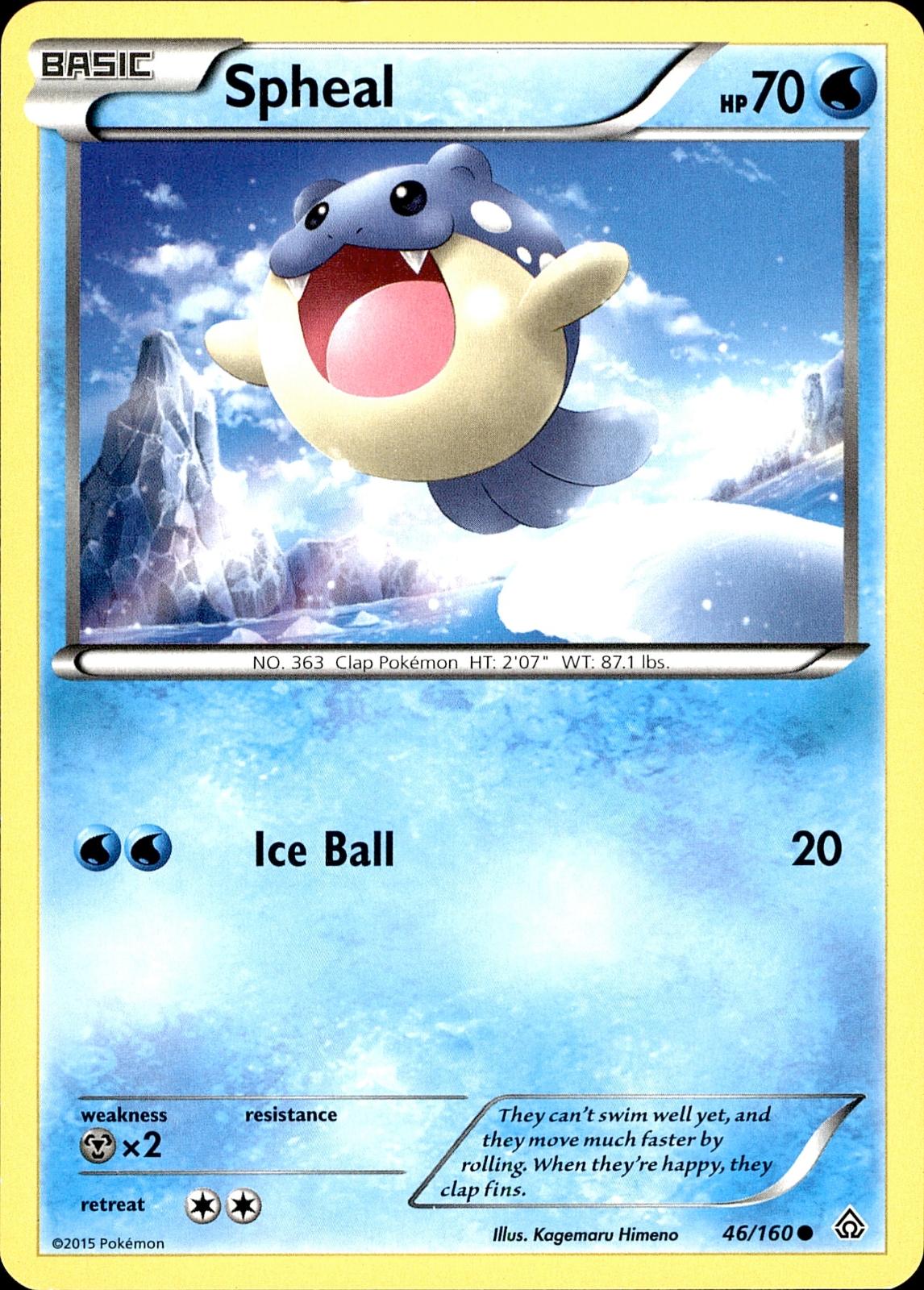 POKEMON SPHEAL 46 PRIMAL CLASH 160  LP