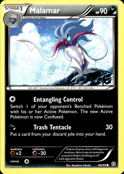 POKEMON MALAMAR 46 ANCIENT ORIGINS 98  LP
