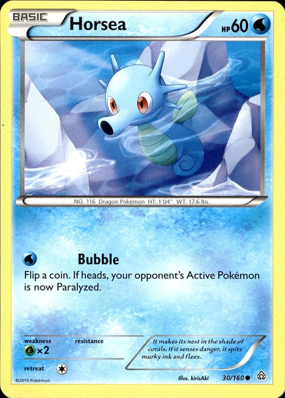 POKEMON HORSEA 30 PRIMAL CLASH 160  LP
