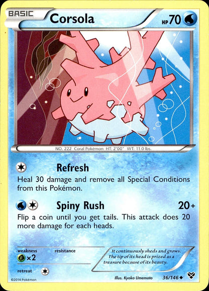 POKEMON CORSOLA 36 XY 146  LP
