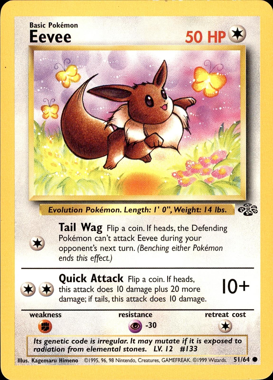 POKEMON EEVEE 51 Jungle 64  Unlimited LP