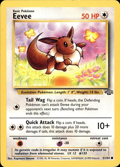 POKEMON EEVEE 51 Jungle 64  Unlimited LP