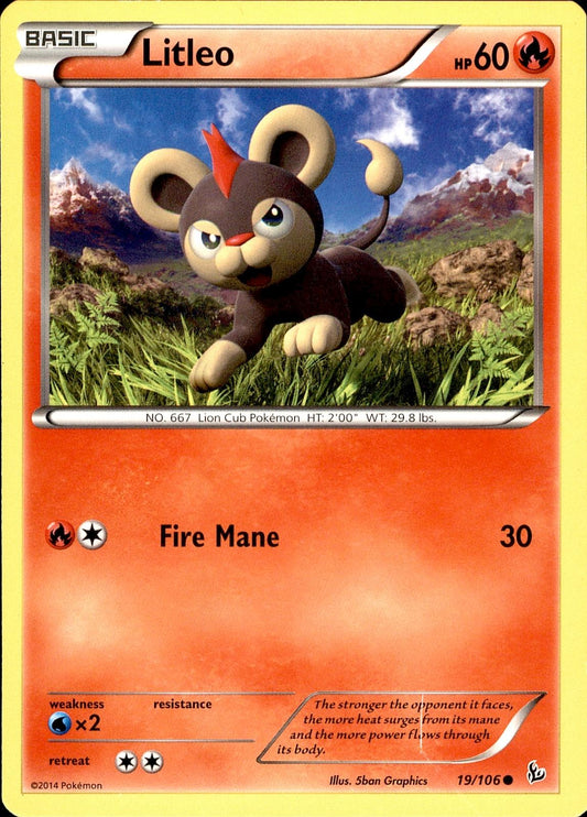 POKEMON LITLEO 19 FLASHFIRE 106  LP