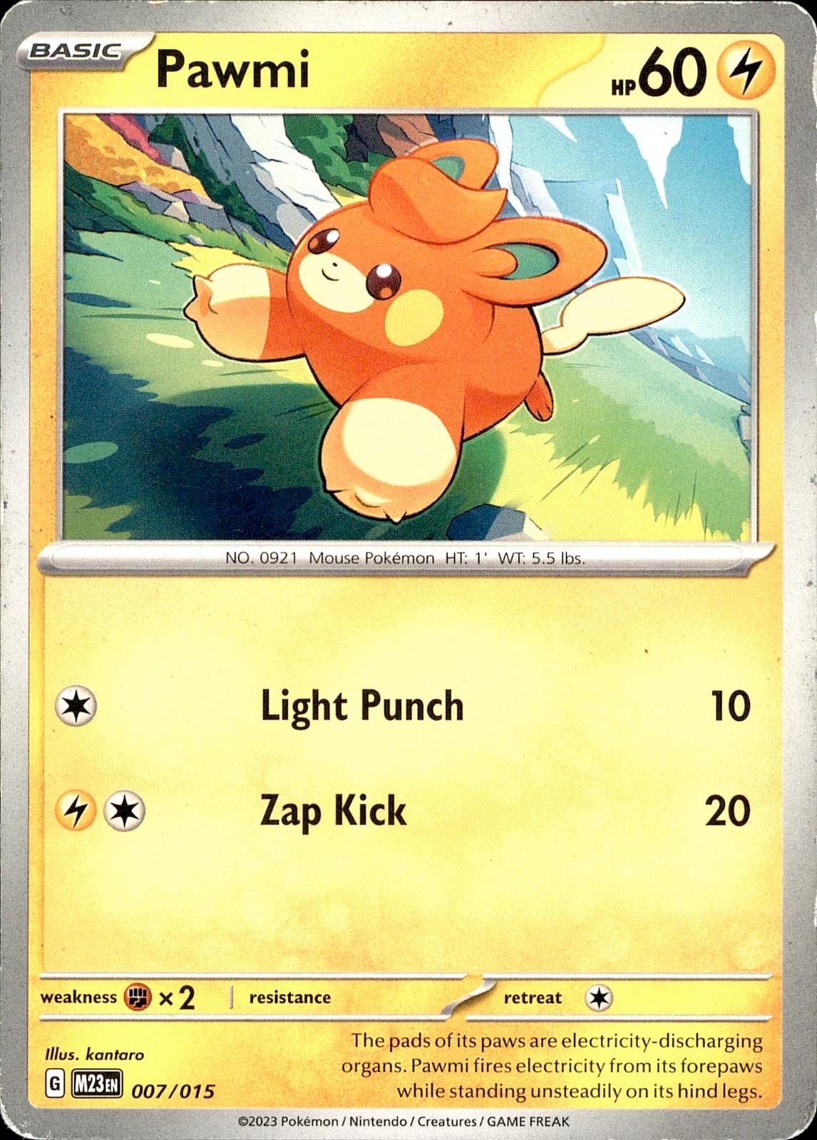 POKEMON PAWMI 007 MCDONALD'S COLLECTION  015 PROMO LP