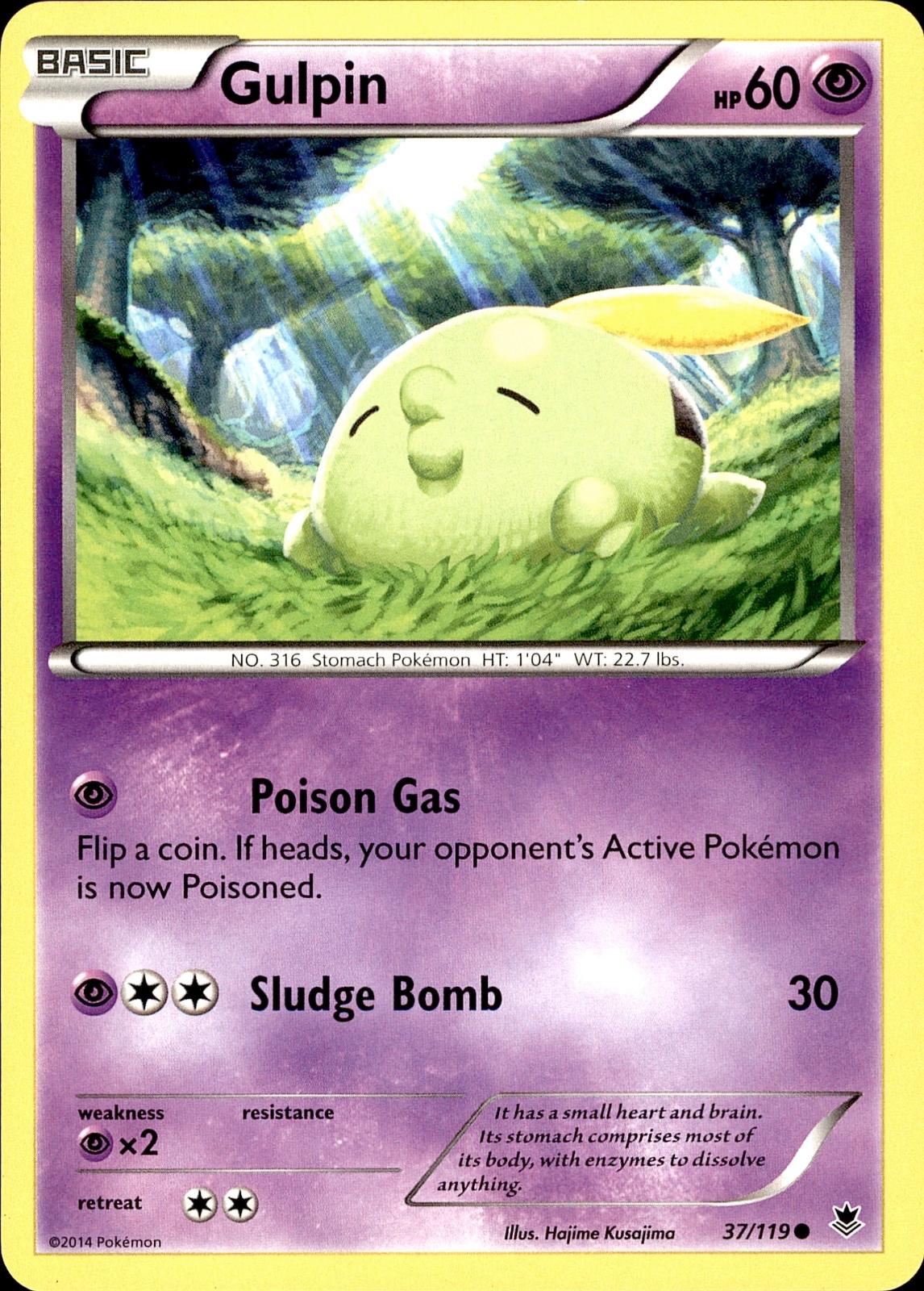 POKEMON GULPIN 37 PHANTOM FORCES 119  LP
