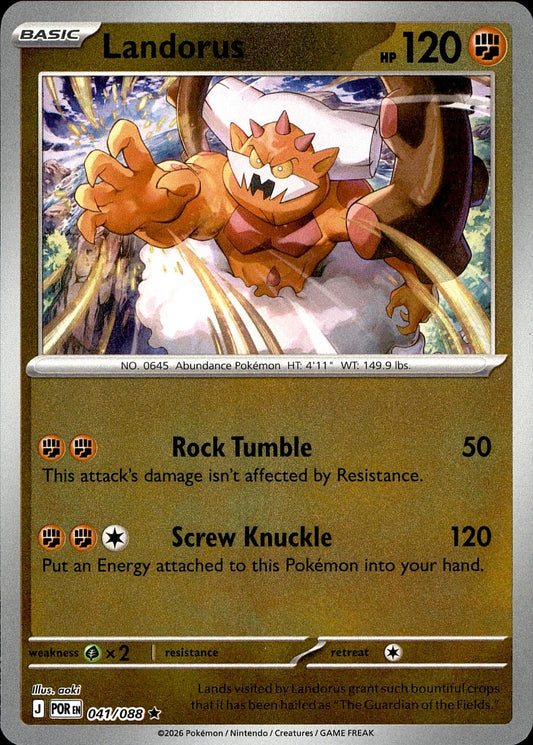 POKEMON LANDORUS 041/088 PERFECT ORDER  REVERSE HOLO LP