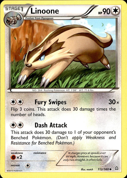 POKEMON LINOONE 112 PRIMAL CLASH 160  LP