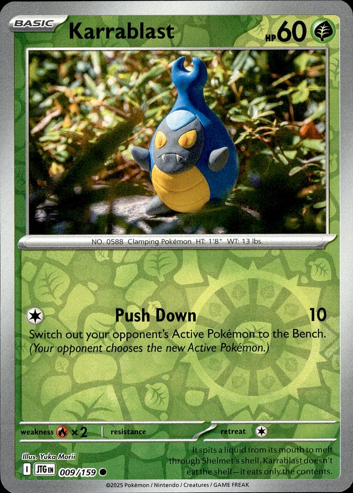 POKEMON KARRABLAST 009 JOURNEY TOGETHER 159  REVERSE HOLO LP