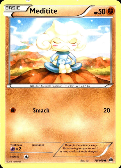 POKEMON MEDITITE 79 PRIMAL CLASH 160  LP