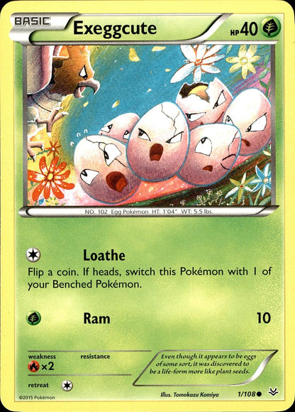 POKEMON EXEGGCUTE 1 ROARING SKIES 108  LP