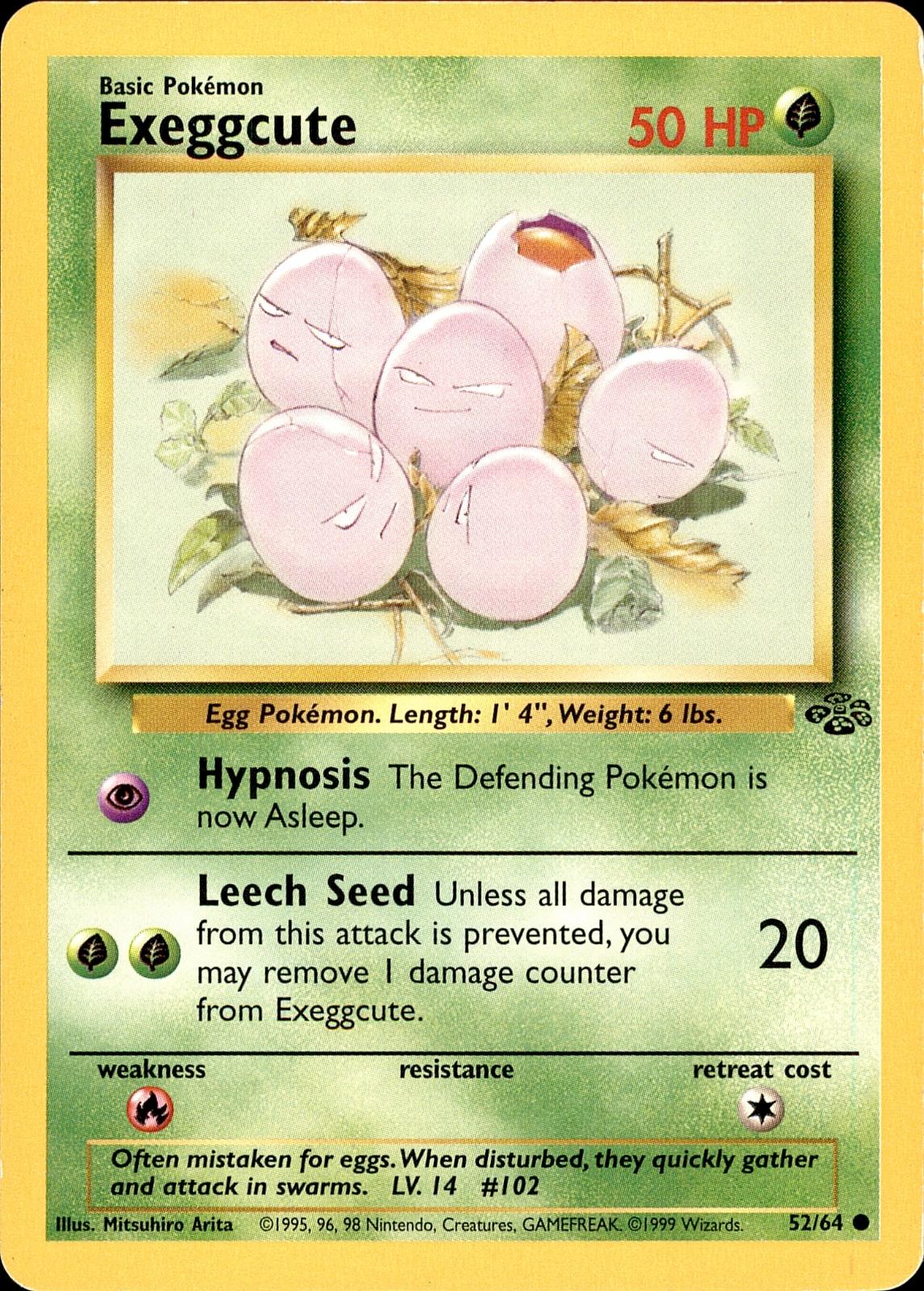 POKEMON EXEGGCUTE 52 Jungle 64  Unlimited LP