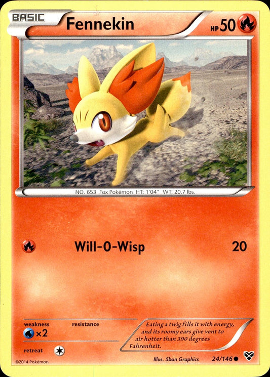 POKEMON FENNEKIN 24 XY 146  LP