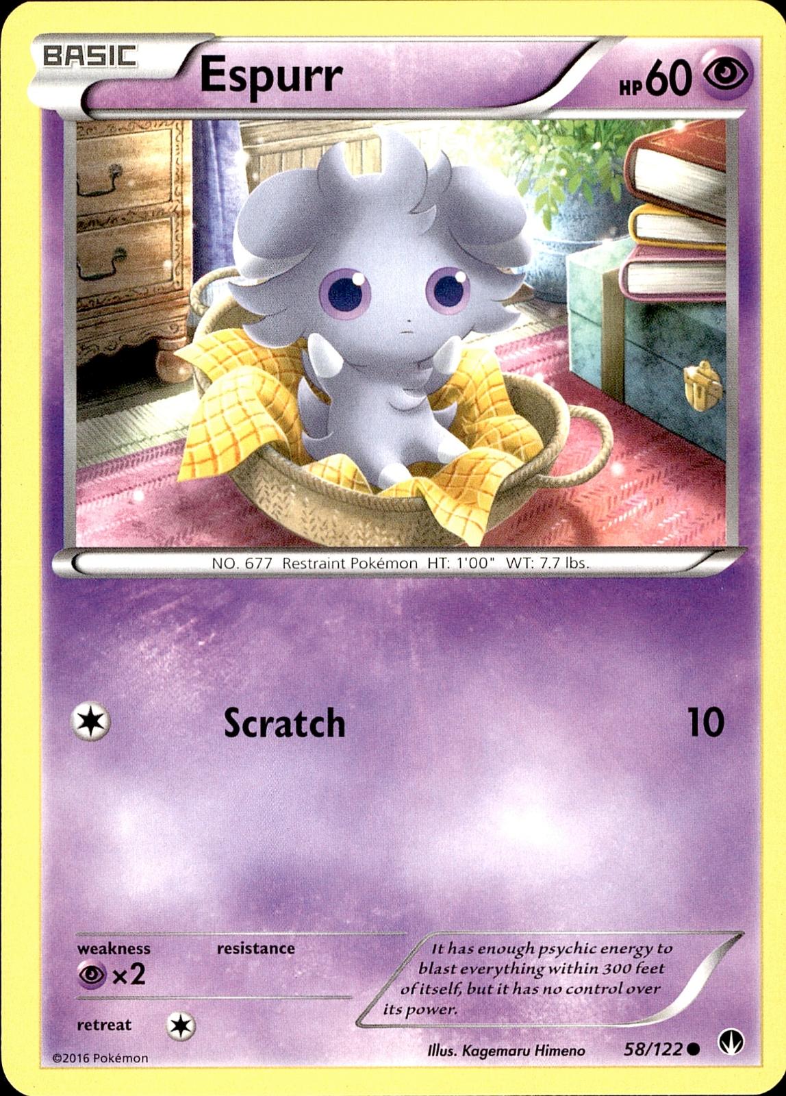 POKEMON ESPURR 58 BREAKPOINT 122  LP