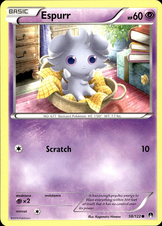 POKEMON ESPURR 58 BREAKPOINT 122  LP