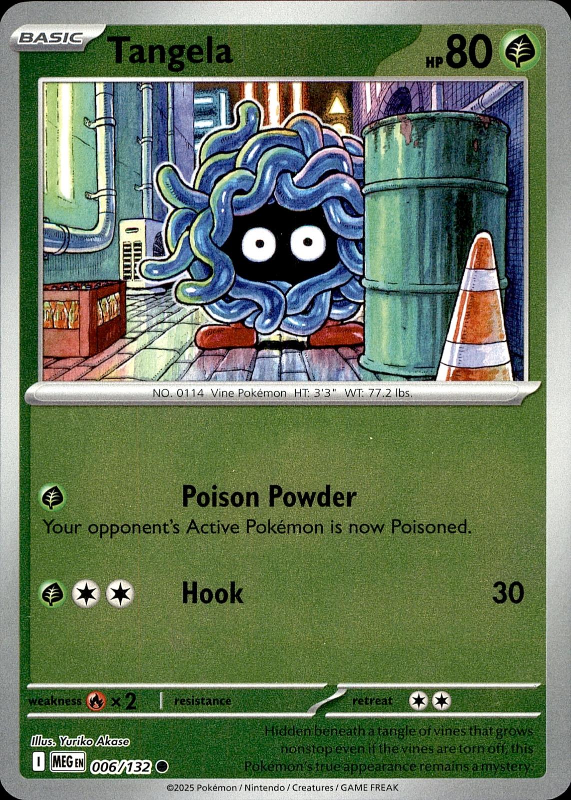 POKEMON TANGELA 006 MEGA EVOLUTION 132  REVERSE HOLO LP