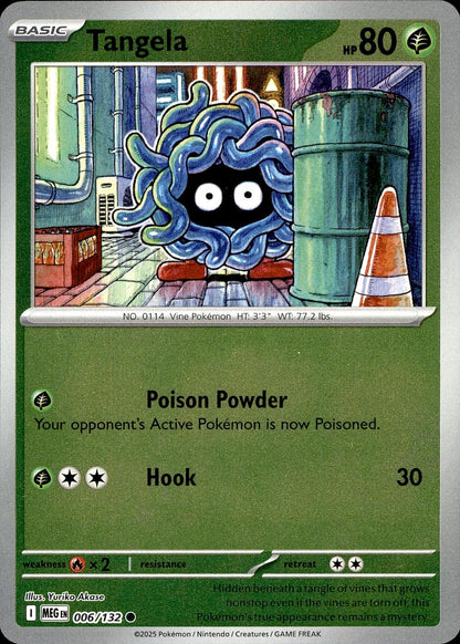 POKEMON TANGELA 006 MEGA EVOLUTION 132  REVERSE HOLO LP